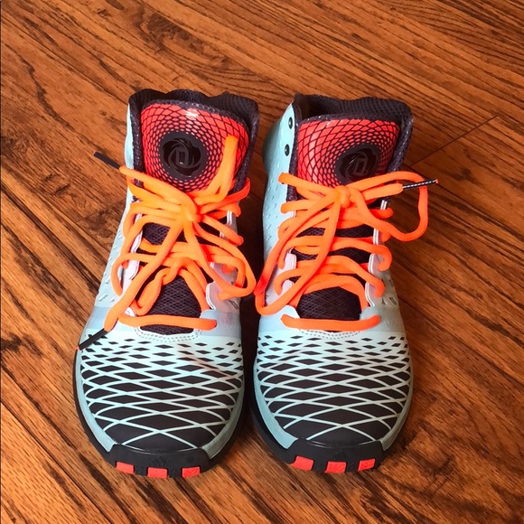 orange adidas high tops